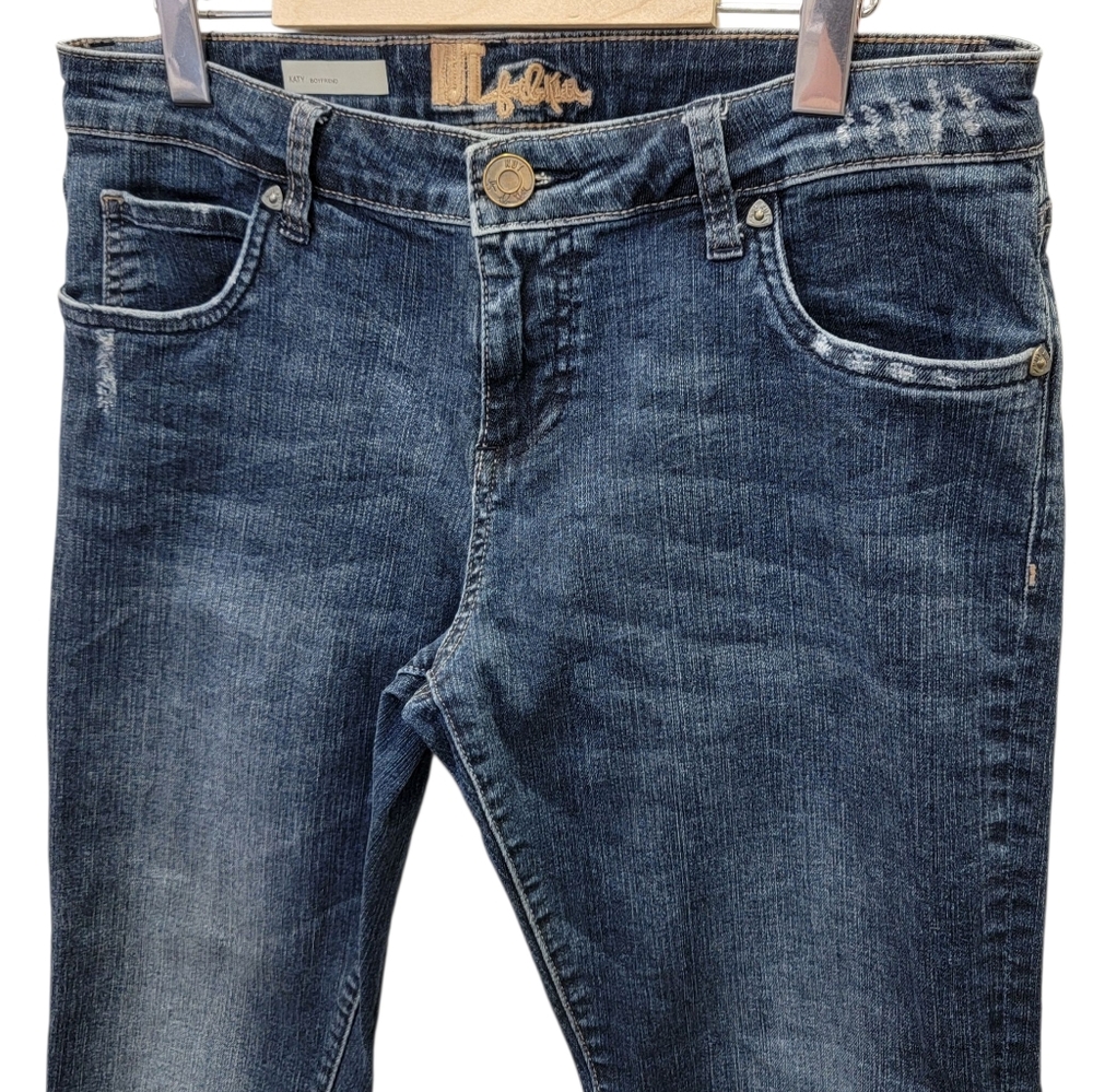 Kut from the Kloth Katy Boyfriend Jeans Blue Wash Denim Slim Leg Women’s Size 8 - Picture 10 of 16